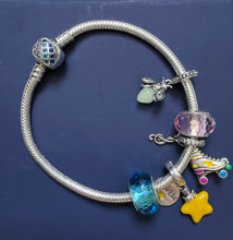 Load image into Gallery viewer, Blank Sterling Silver Charm Bracelet