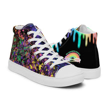 Load image into Gallery viewer, Men’s Rainbow Splatter Sneakers