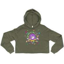 Load image into Gallery viewer, Til Death Do Us Art Crop Hoodie