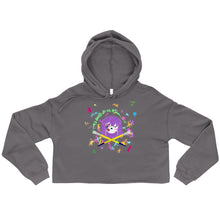 Load image into Gallery viewer, Til Death Do Us Art Crop Hoodie
