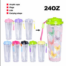 Load image into Gallery viewer, 24oz Tall Snowglobe Cup/Tumbler
