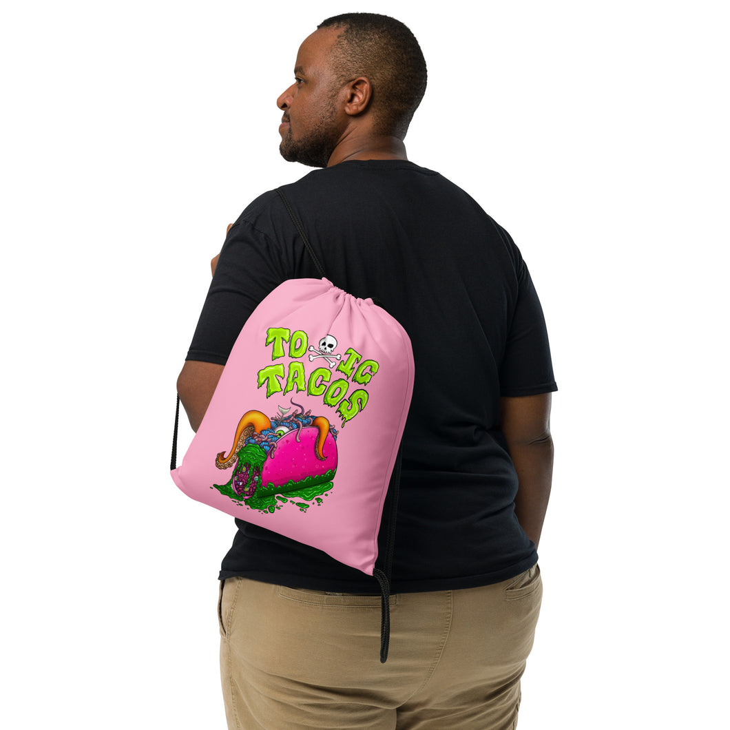 Toxic Tacos Drawstring bag