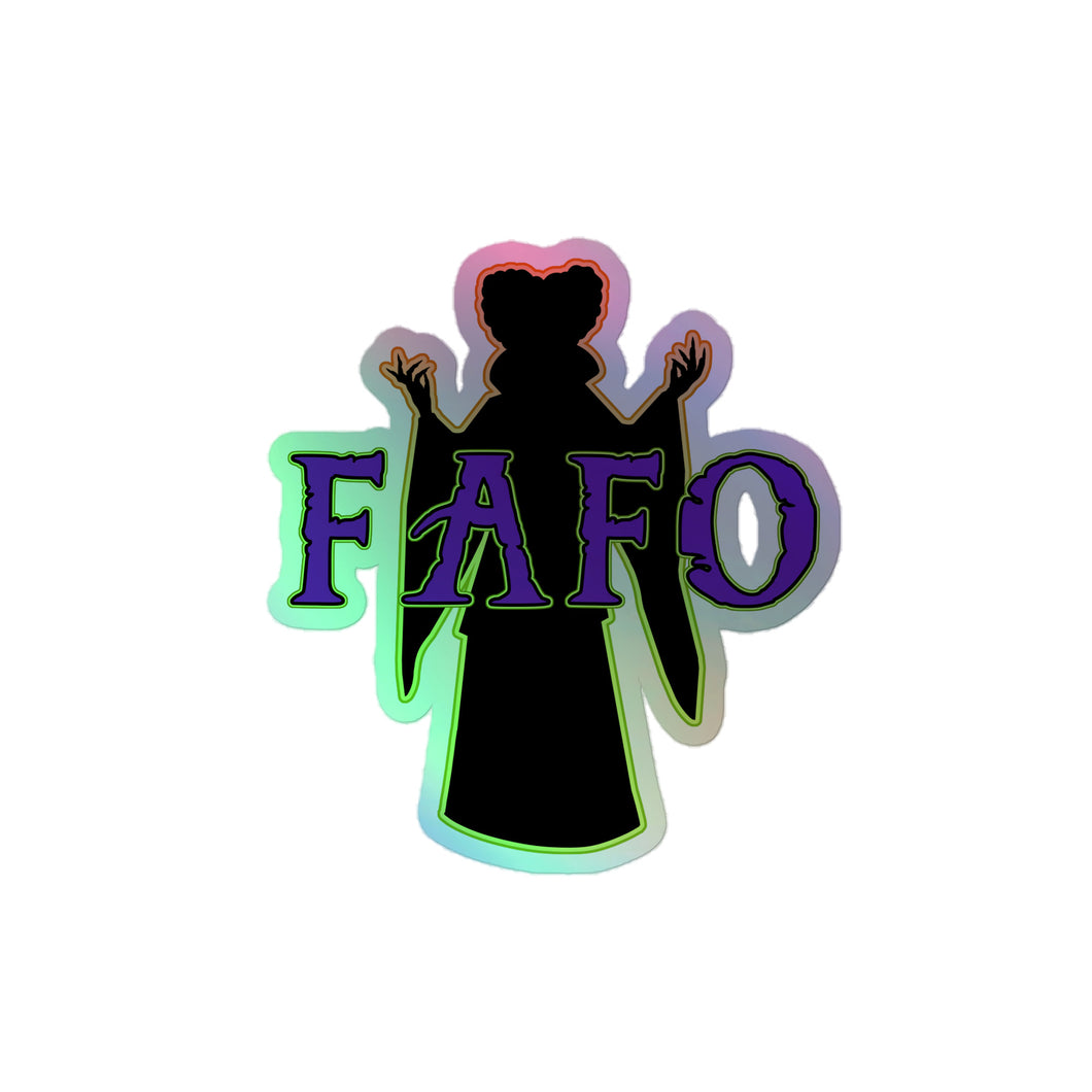 “FAFO” Holographic sticker