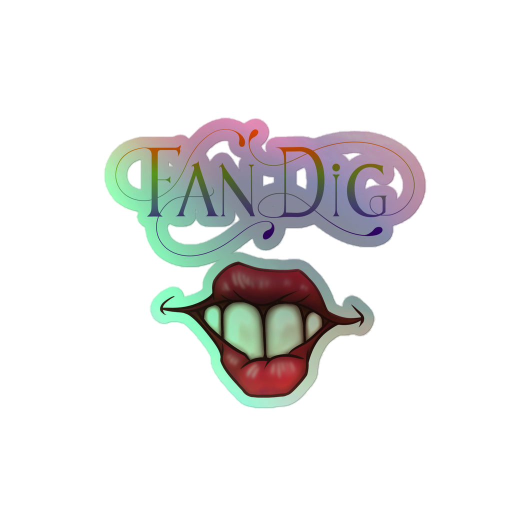 “Fan Dig” Holographic sticker