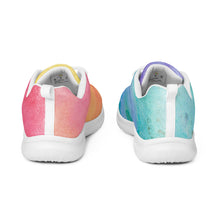 Load image into Gallery viewer, Mens Rainbow Watercolor Sneakers
