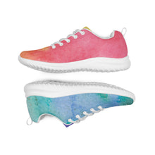 Load image into Gallery viewer, Mens Rainbow Watercolor Sneakers
