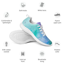 Load image into Gallery viewer, Mens Rainbow Watercolor Sneakers
