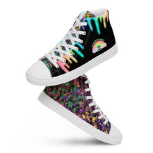 Load image into Gallery viewer, Men’s Rainbow Splatter Sneakers
