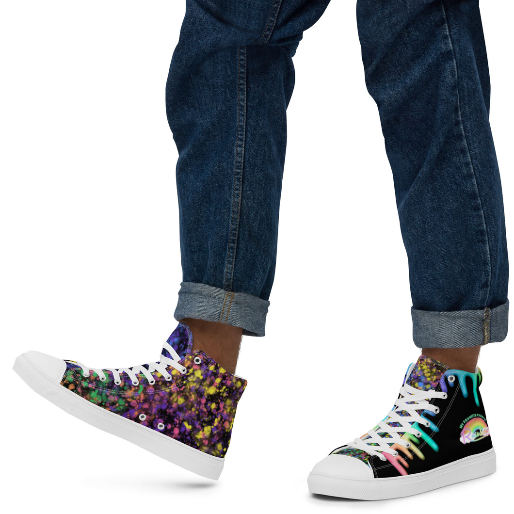 Men’s Rainbow Splatter Sneakers