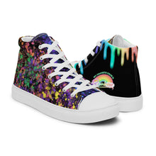 Load image into Gallery viewer, Men’s Rainbow Splatter Sneakers
