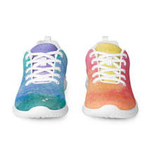 Load image into Gallery viewer, Womens Rainbow Watercolor Sneakers
