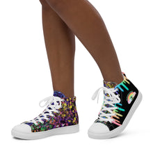 Load image into Gallery viewer, Women’s Rainbow Paint Splatter Sneakers
