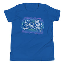 Load image into Gallery viewer, Big Responsibility Youth T-Shirt (Rainbow)
