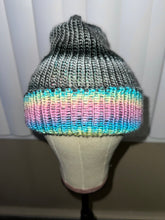 Load image into Gallery viewer, Wednesday/Enid Reversible Knit Hat
