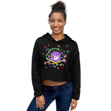 Load image into Gallery viewer, Til Death Do Us Art Crop Hoodie
