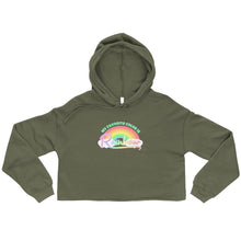 Load image into Gallery viewer, My Favorite Color is Rainbow Crop Hoodie
